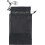 Trousse de toilette noire à fermeture éclair et cordon de serrage (2 pièces) 3