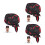 3Pièces Bonnets Créatifs Assortis 1