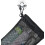 Trousse de toilette noire à fermeture éclair et cordon de serrage (2 pièces) 6