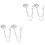 4Pièces Broche Bijou Argent Pour Costume 1