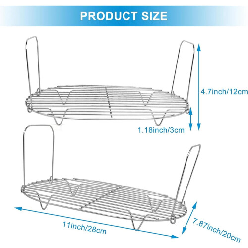 Triani stainless steel roasting rack with handles 1 pack 1