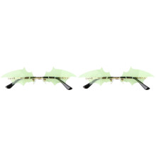 2St Modieuze Groene Kids Zonnebril Met Comfortabele Neuspads En St