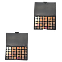 2Pièces Palette Fards À Paupières Mat 40 Teintes Variées