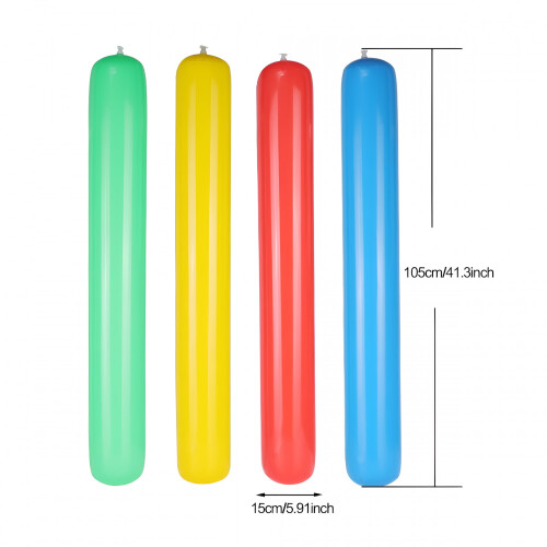 Inflatable Swimming Pool Noodles,Yellow,4 Piece 2