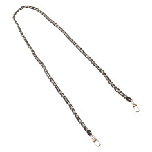 3St Zwarte PU Schouderriem Metalen Crossbody Tasriem Vervanging