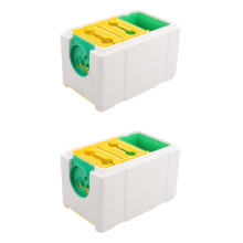2St Duurzame Plastic Bijenkast Wit Voor Natuurlijke Bijenteelt