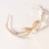 Diadema con perlas para mujer, talla única 2