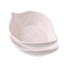 2PC Wheats Stalks Leaves Plates Originality Snacks Plates Japanese Tableware Vinegar Plates Soy Plates Pickle Plates Gifts
