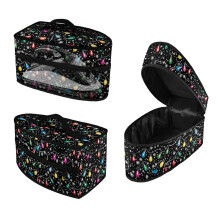 Snowflake Pattern LED Strip Dustproof Travel Home Iron Organizer Large Size Handheld for Full-Size Irons(Case Only)