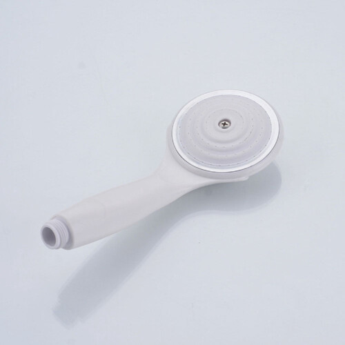 White Handheld Shower Head ABS Pressurized 1-Pack 1
