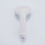 White handheld shower head ABS pressurized 1 piece 4
