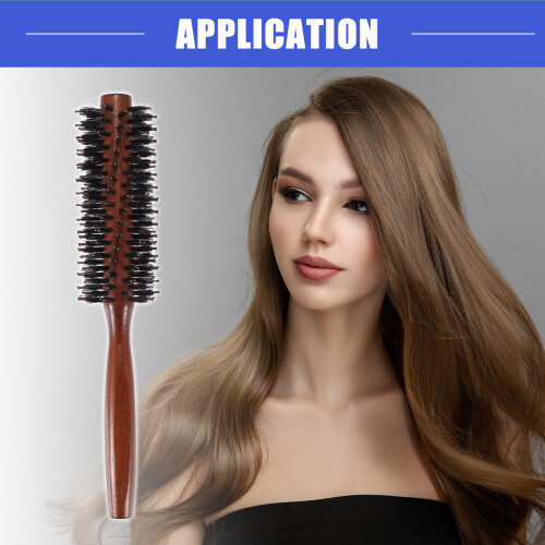 Nylon Bristle Round Curling Comb for Hair Drying and 1