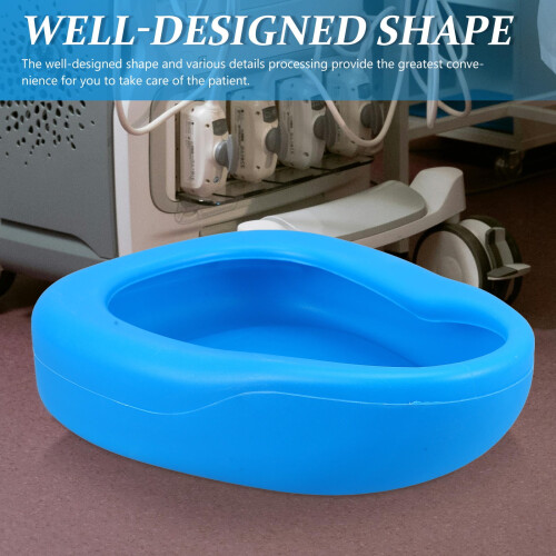Hospital Bedpan Plastic Blue 1 Pack 2