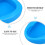 BESTONZON Hospital Elderly Bedpan Plastic Bedpan Blue 1Pack 8