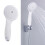 Simple White Handheld Shower Head Abs Pressurized Water-Saving Cold And Hot 6
