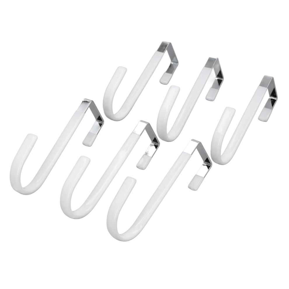 6 Pack Heavy Duty Hooks Over Door Rubber