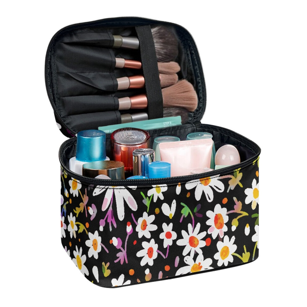 Cosmetic Toiletry Bag Large Capacity Portable Brush