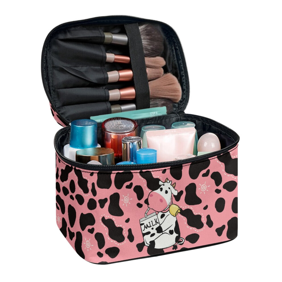 Cosmetic Toiletry Bag Pink Leopard Print 1 Piece