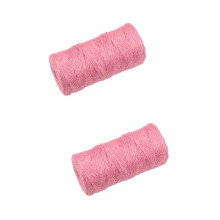 2St Roze Kunststof Lint Voor Cadeau En Feest Decoratie Sterk