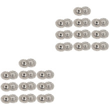 20St Silver Snap Buttons Fashion Hollow Sneeuwvlok Voor Naaiwerk