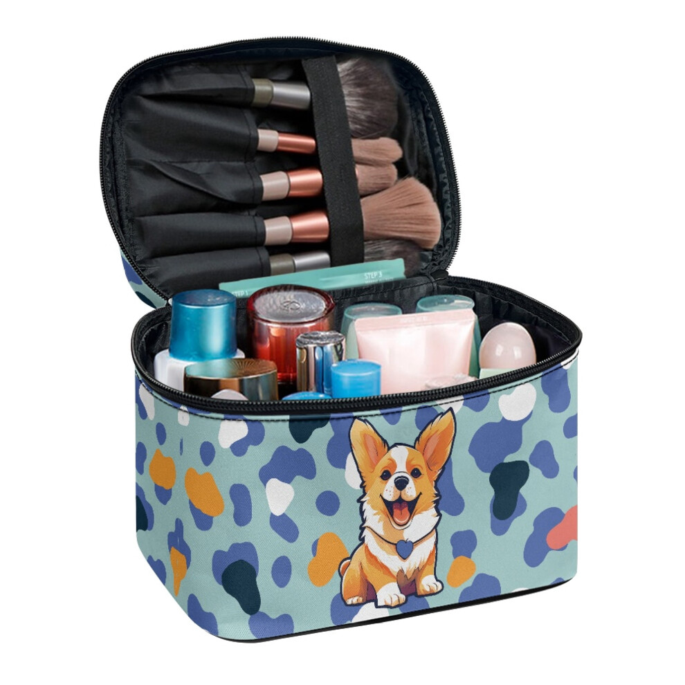 Cosmetic Organizer Bag Polyester Large Capacity Corgi