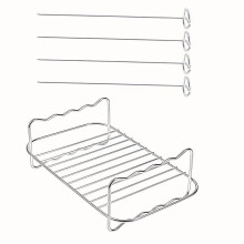Grill Rack Skewer 8 Inch Double Layer