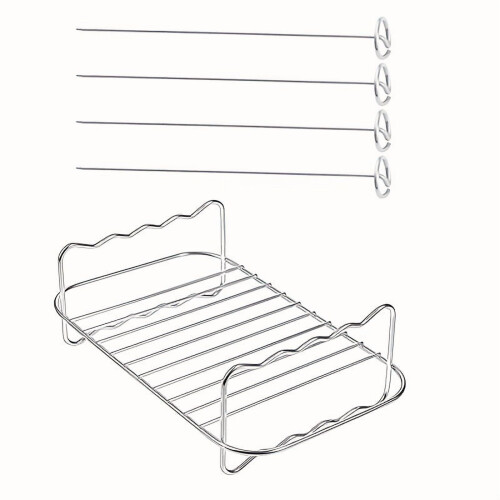 Grill Rack Skewer 8 Inch Double Layer