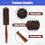 Nylon Bristle Round Curling Comb for Hair Drying and 5