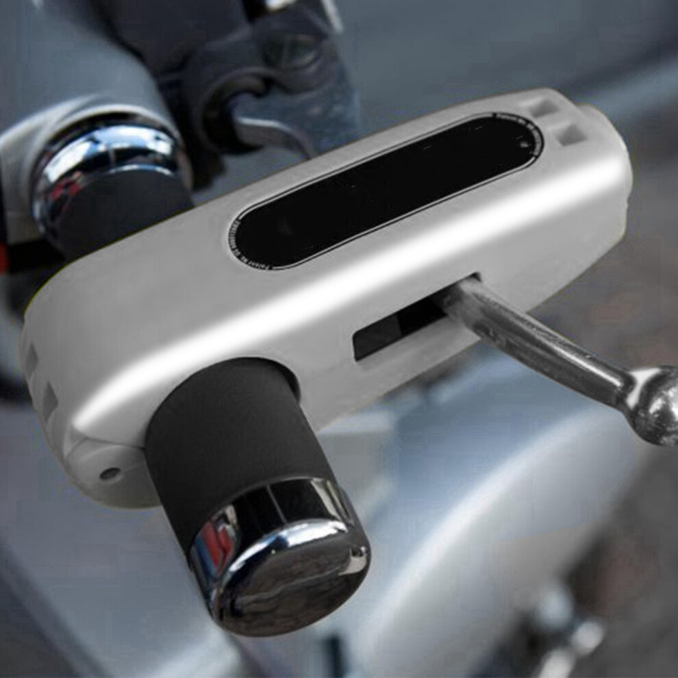 Bike Handlebar Brake Lock Anti Theft Security Throttle Grip Colour Silver 4961387615217