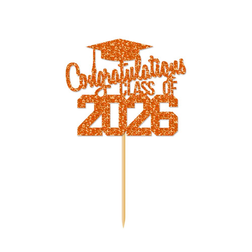 Graduation Glitter Cake Topper 5.9 inch