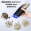 2 Pack Gravity Electric Salt and Pepper Grinder Mill Shaker Adjustable Automatic 4