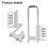 Adjustable U-Shaped Combination Padlock with 4-Digit Code for File Cabinets,Wardrobes,and Doors 4