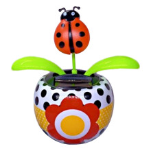 Colorful Solar Dancing Flowers Pot – Shaking-Head Decor, Compatible with Car Interiors & Office Desks