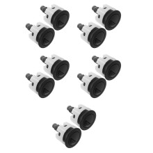 10St Zwarte ABS Toilet Drukknoppen Dual Flush Waterbesparend Modern