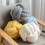 Hand-woven lamb wool cushion 22cm and 28cm 4