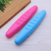2 Pcs Toothbrush Box Toothbrushes Holder Travel Case Toiletries Red