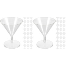 50St Kleine Wegwerp Dessertbekers Plastic Met Elegant Design