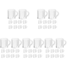 50St Mini Bierbekers Transparent ABS Voor Mini Huis Pop Accessoires