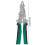 Multi-Functional Cable Stripping Pliers – Foldable, with Voltage Tester & Measuring Pen, Ergonomic, Durable, Multicolor 2