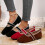 Willtoo Women's Square Toe Ballet Flats Suede Ankle Strap 4