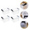 Mini Storage Bins with Lids, Handles & Latches - 4pcs 2