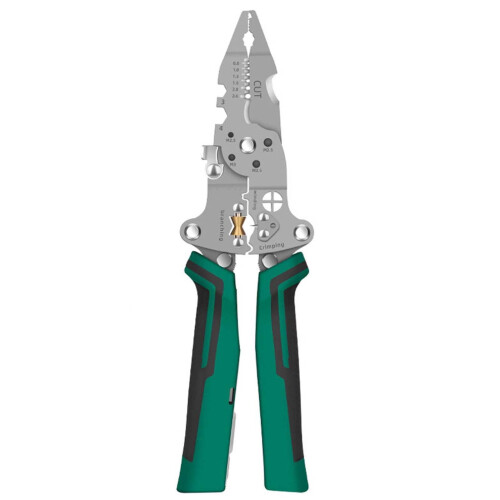 Multi-Functional Cable Stripping Pliers – Foldable, with Voltage Tester & Measuring Pen, Ergonomic, Durable, Multicolor 2