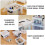 Mini Storage Bins with Lids, Handles & Latches - 4pcs 7