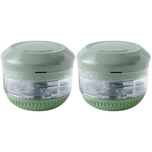 2St Mini Knoflookcrusher Lichtgroen Handmatig Keukengerei Voor Thuis