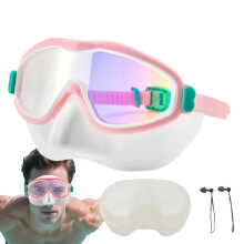 Goggles Swimming Adult Swim Goggles with Nose Cover UV Protection Water Glasses Silicone Anti-Fog Pool Accessories for Women Men & Beach clean