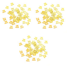 3600St Gouden Nummer Confetti Voor Feest- En Jubileumdecoratie
