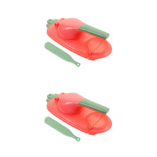 2Sets Praktische Dumpling Maker Roze, Non-Stick Deegpers Voor Keuken
