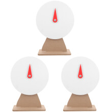 3Sets Creatief DIY Prijzenwiel Van Hout Wit Voor Party En Wedstrijden