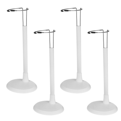 4St Wit Verstelbaar Frame Voor Actiefiguren En Poppenmodel Opslag