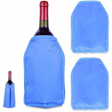 Wine Cooler Sleeve Set of 2 – Reusable Freezer Gel Chiller for Prosecco, Champagne, Beer & Wine Bottles | Portable Insulator | Compatible with